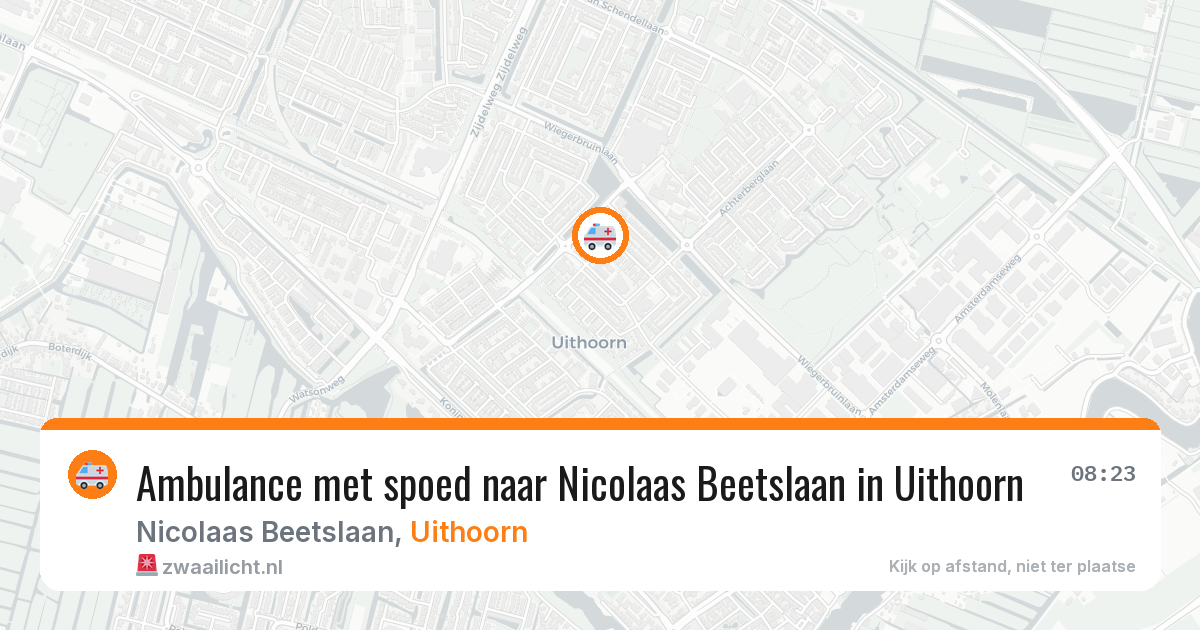 Ambulance met spoed naar Nicolaas Beetslaan in Uithoorn — 26 mei 2026