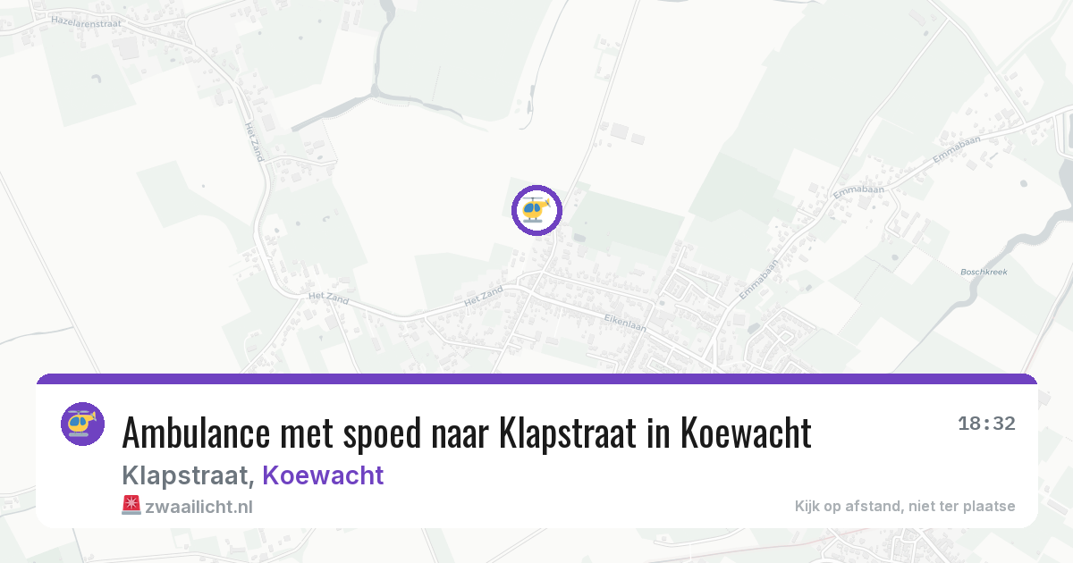 Ambulance met spoed naar Klapstraat in Koewacht — 30 jun 2026