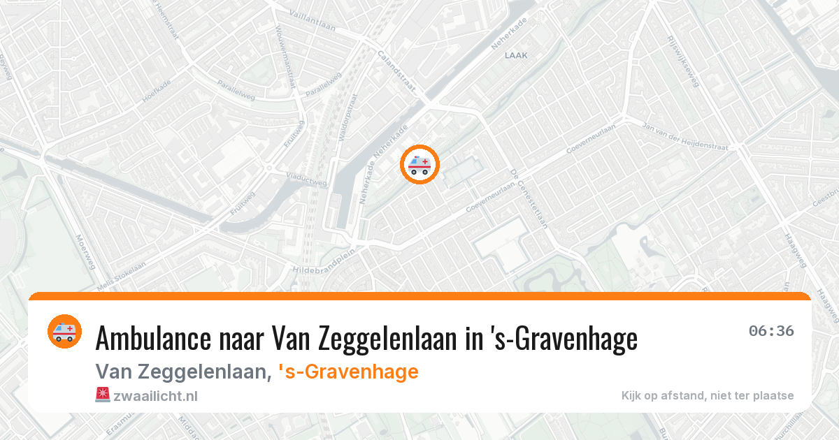 Ambulance naar Van Zeggelenlaan in 's-Gravenhage — 7 apr 2026