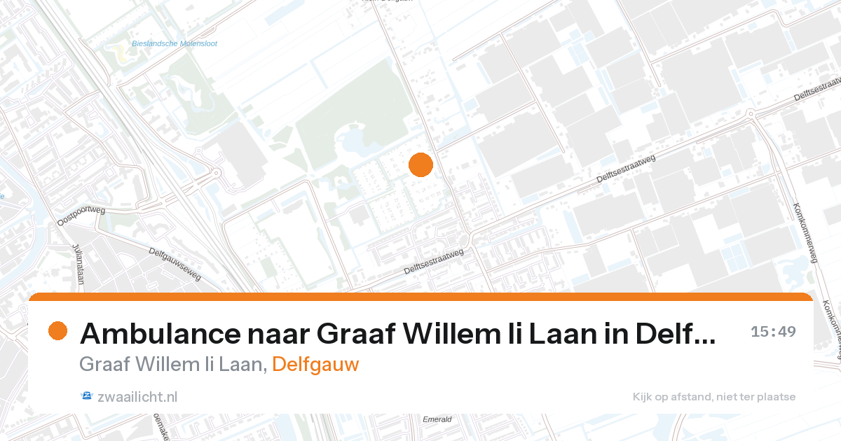 Ambulance naar Graaf Willem Ii Laan in Delfgauw — 12 mei 2026