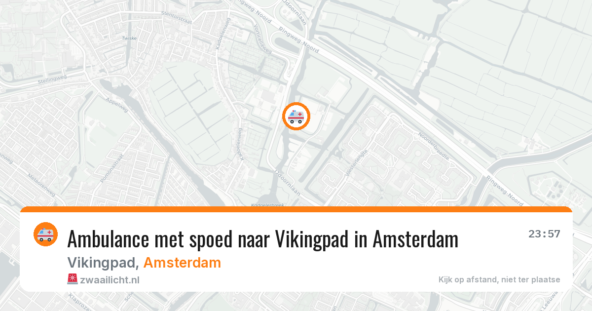 Ambulance met spoed naar Vikingpad in Amsterdam — 5 jul 2026