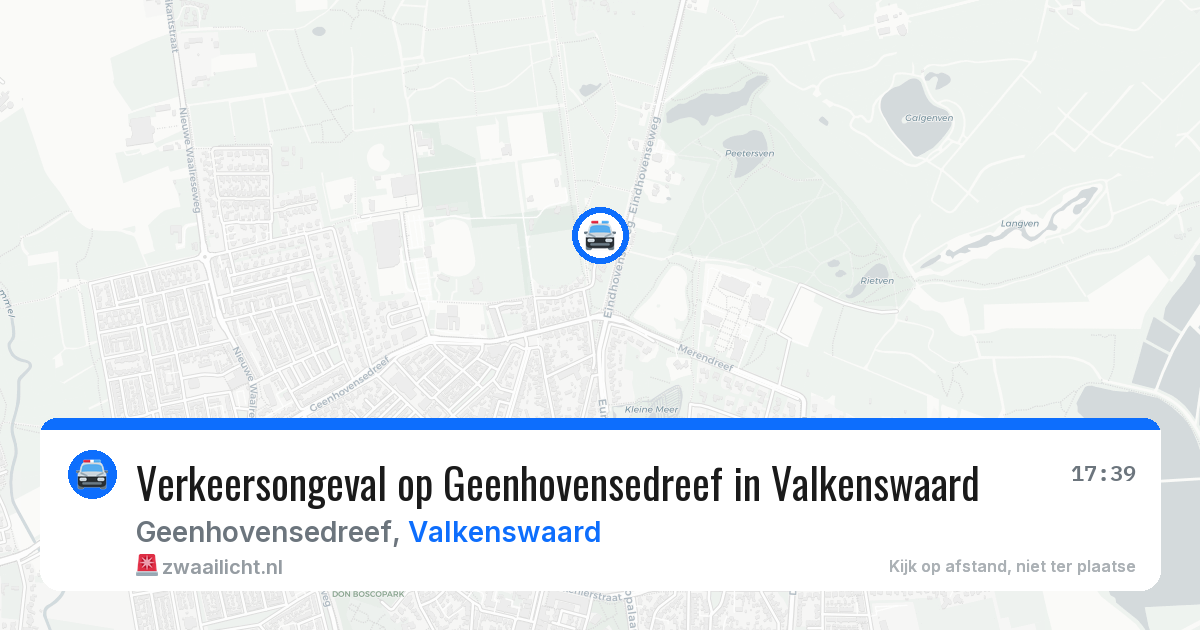 Verkeersongeval op Geenhovensedreef in Valkenswaard — 3 jun 2026