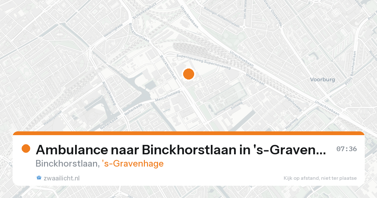 Ambulance naar Binckhorstlaan in 's-Gravenhage — 22 aug 2026