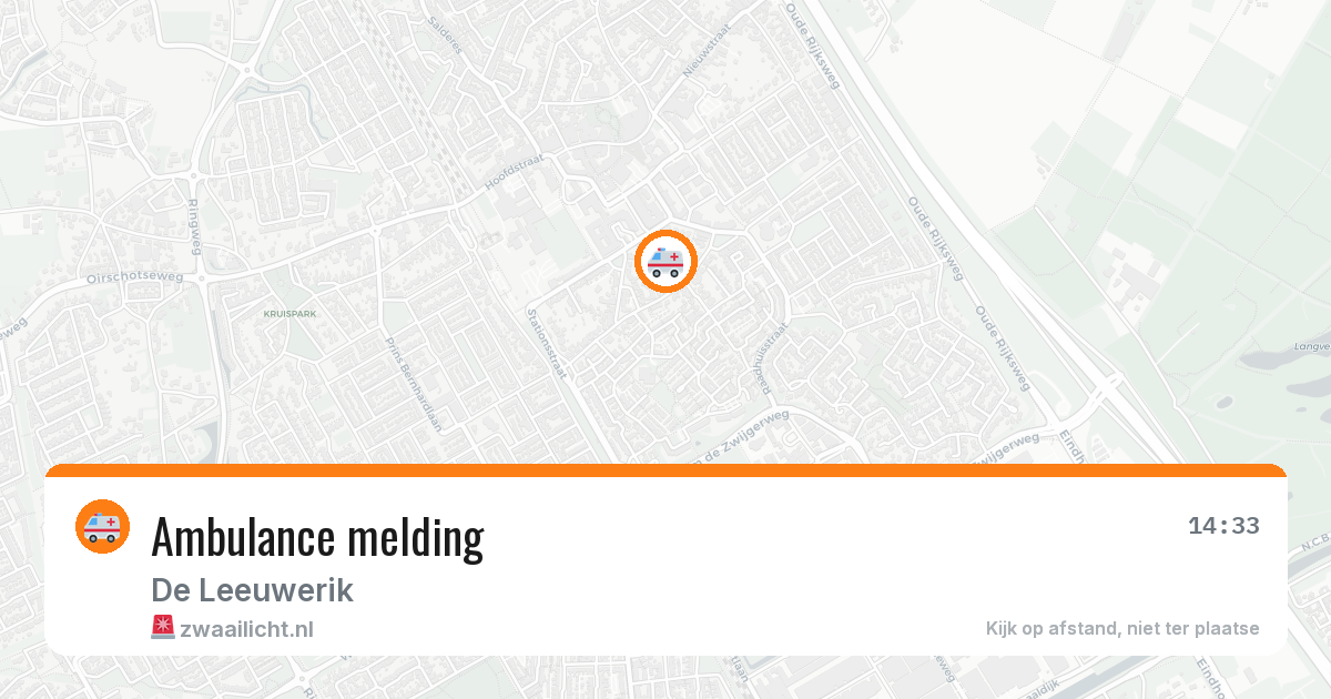 Ambulance melding — 29 mei 2026