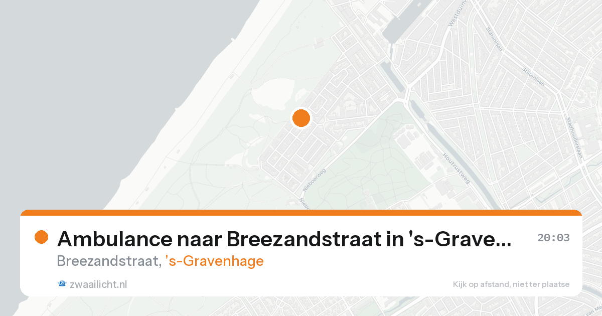 Ambulance naar Breezandstraat in 's-Gravenhage — 19 aug 2026