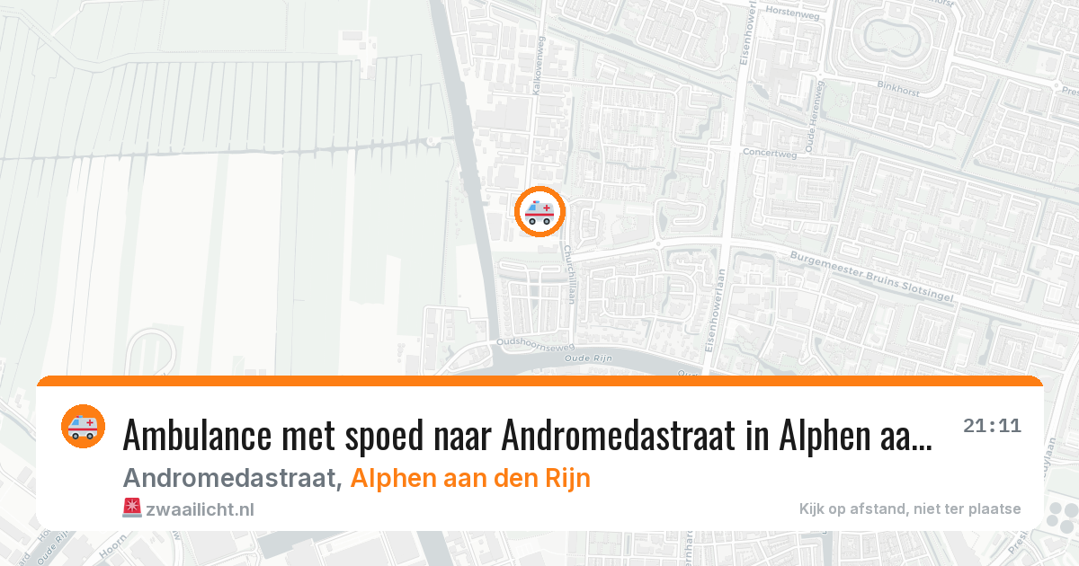 Ambulance met spoed naar Andromedastraat in Alphen aan den Rijn — 8 jul 2026