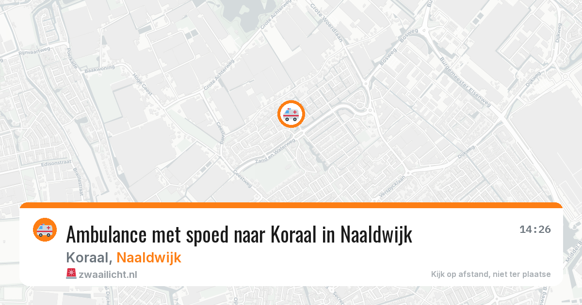 Ambulance met spoed naar Koraal in Naaldwijk — 17 mrt 2026