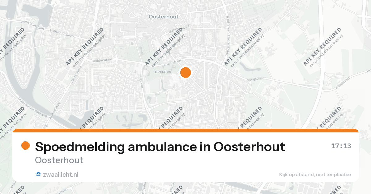 Spoedmelding ambulance in Oosterhout — 26 aug 2026