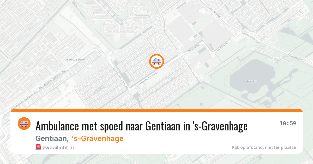 Ambulance met spoed naar Gentiaan in 's-Gravenhage — 2 jun 2026