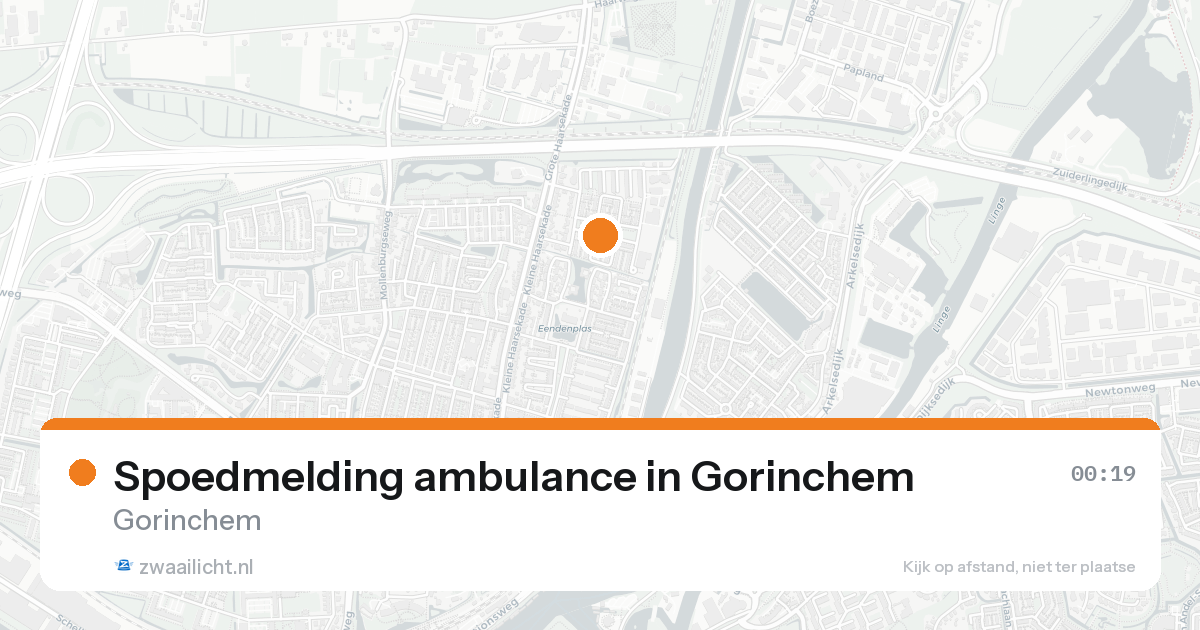 Spoedmelding ambulance in Gorinchem — 30 jan 2026