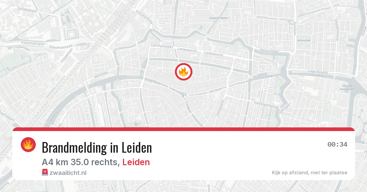 Brandmelding in Leiden — 3 mei 2026