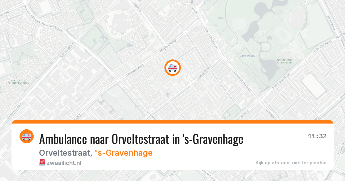 Ambulance naar Orveltestraat in 's-Gravenhage — 5 aug 2026