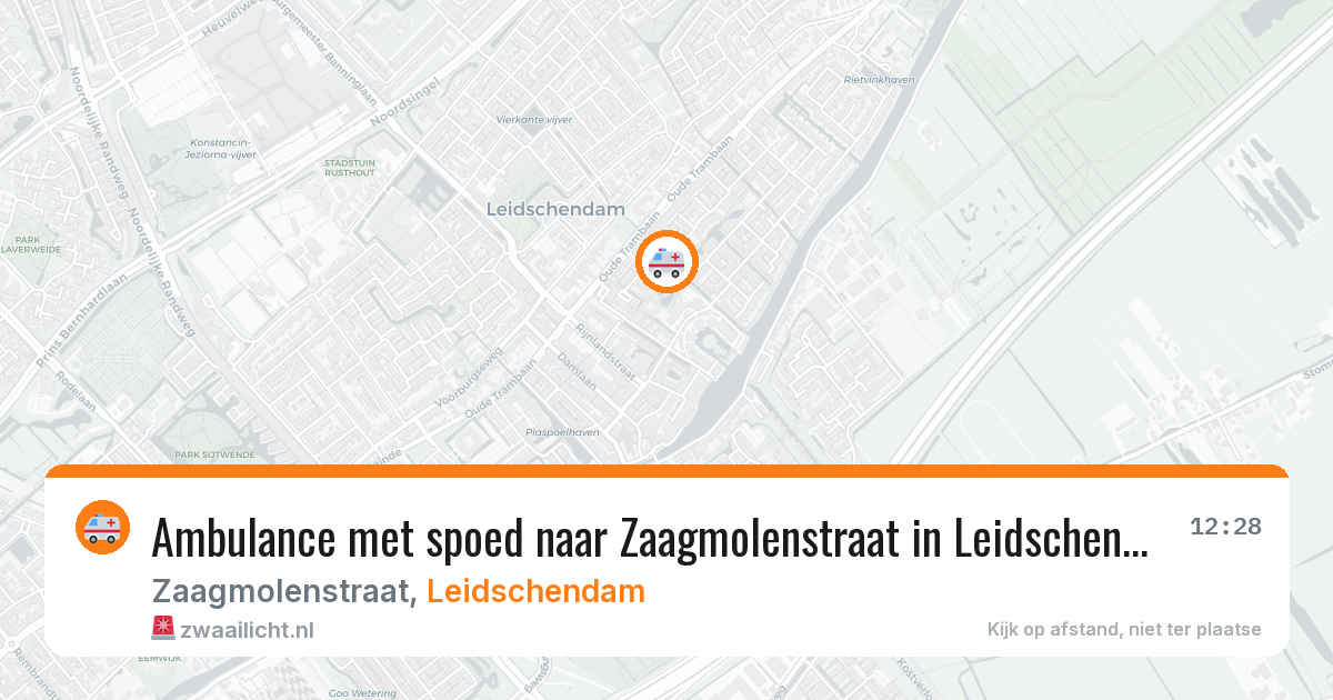 Ambulance met spoed naar Zaagmolenstraat in Leidschendam — 28 jun 2026