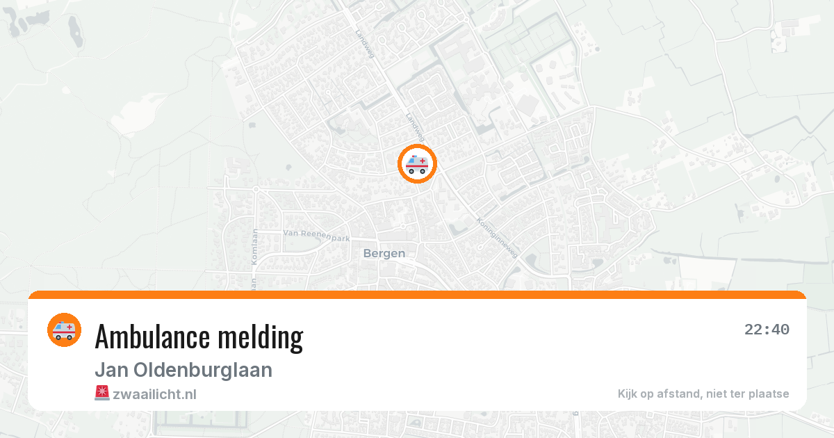 Ambulance melding — 13 jun 2026