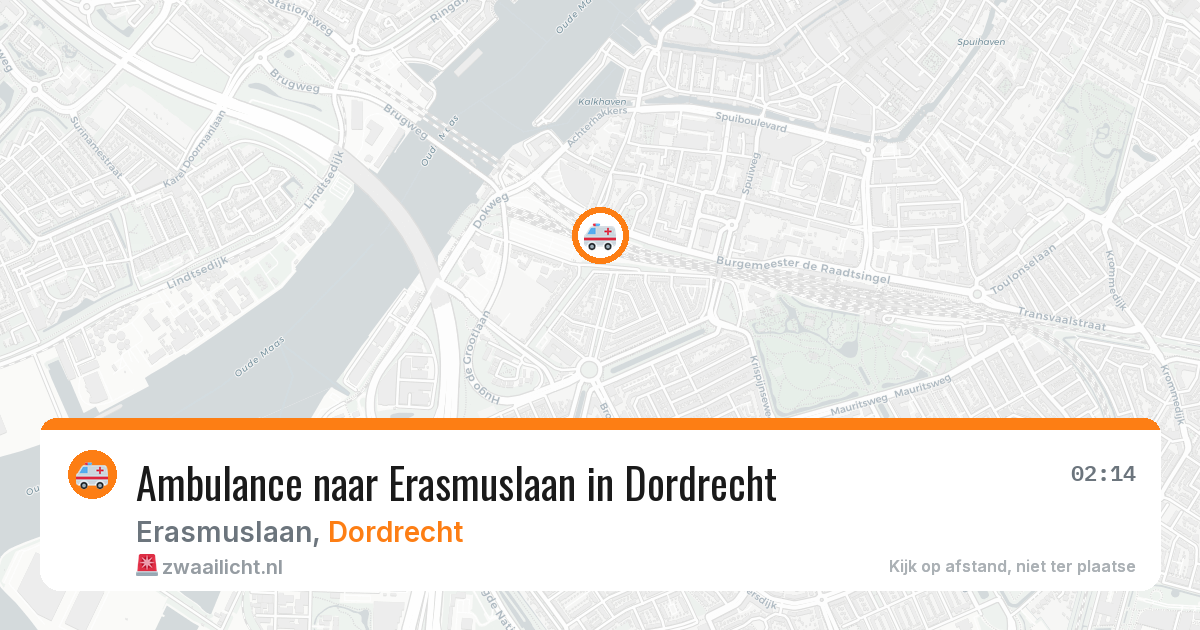 Ambulance naar Erasmuslaan in Dordrecht — 10 apr 2026
