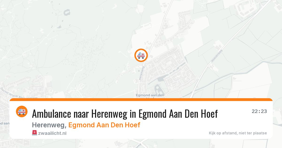Ambulance naar Herenweg in Egmond Aan Den Hoef — 17 jun 2026