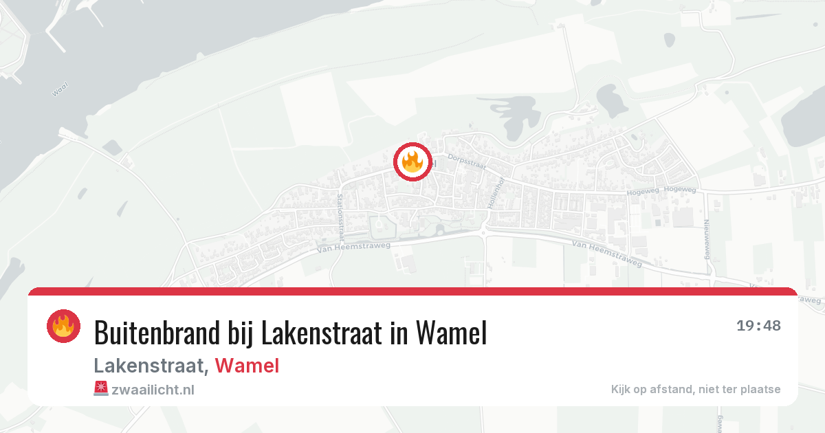 Buitenbrand bij Lakenstraat in Wamel — 22 feb 2026