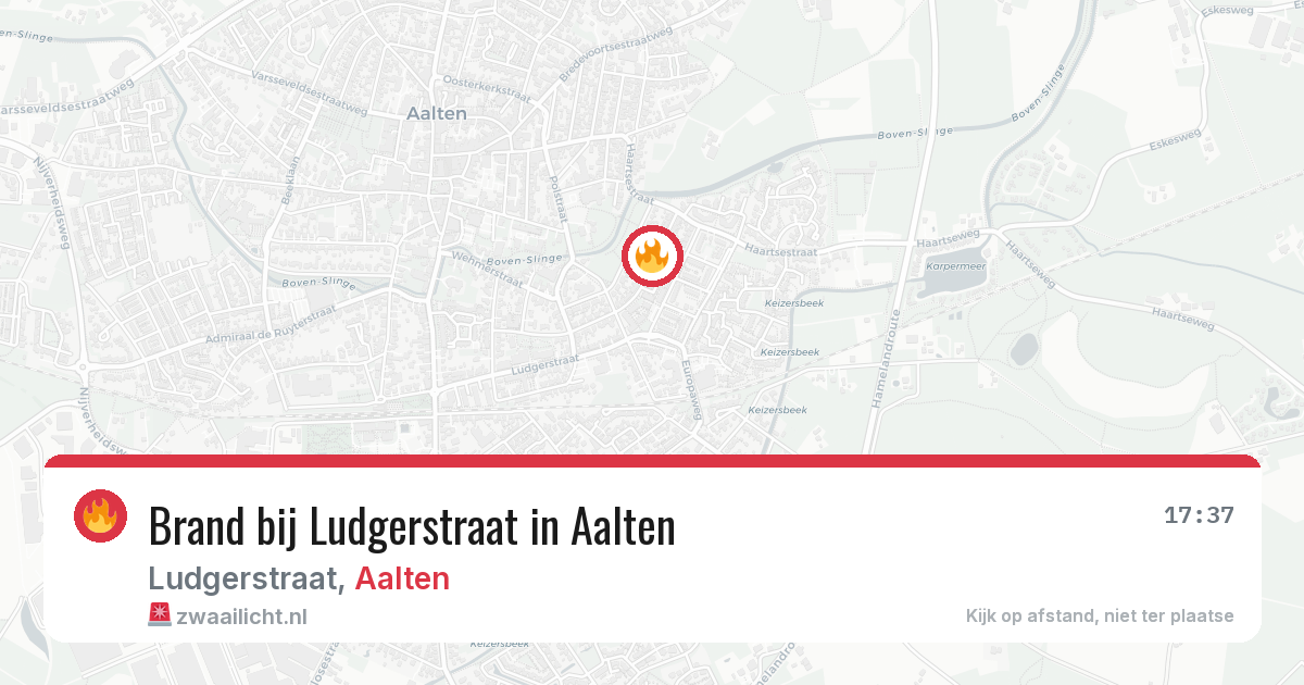 Brand bij Ludgerstraat in Aalten — 4 aug 2026