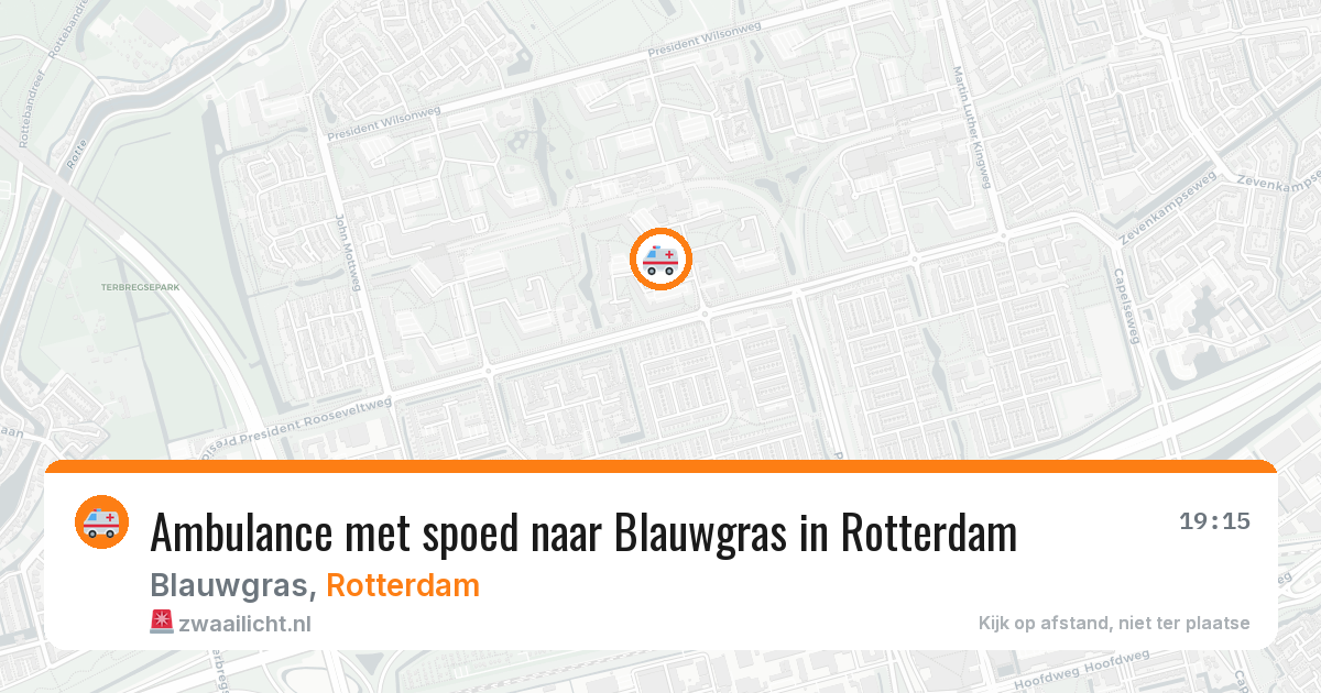 Ambulance met spoed naar Blauwgras in Rotterdam — 1 jun 2026