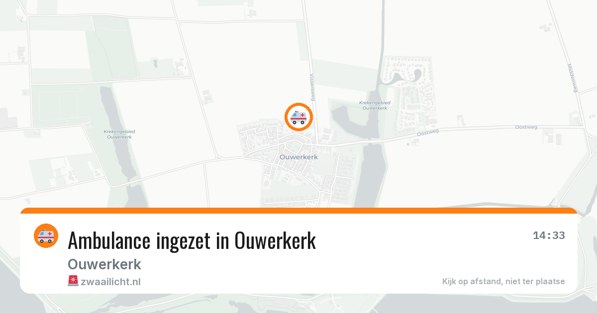 Ambulance ingezet in Ouwerkerk — 21 apr 2026