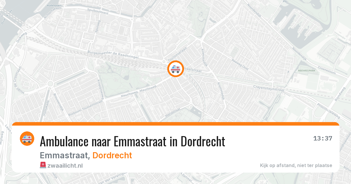 Ambulance naar Emmastraat in Dordrecht — 25 jun 2026