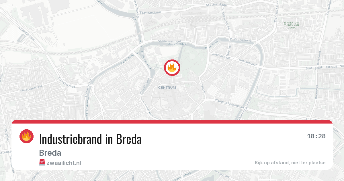 Industriebrand in Breda — 11 jun 2026