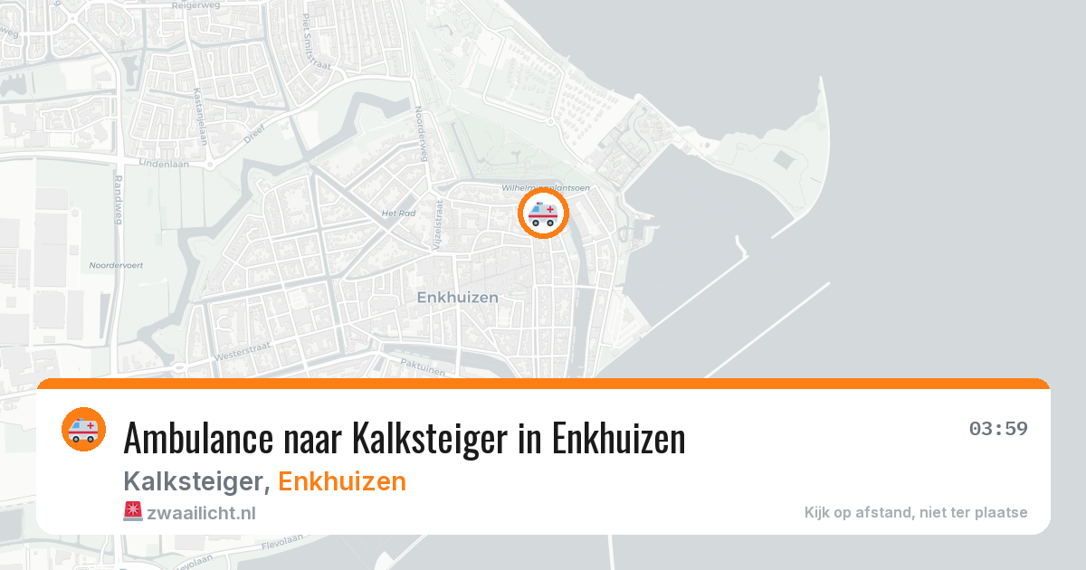 Ambulance naar Kalksteiger in Enkhuizen — 5 jul 2026