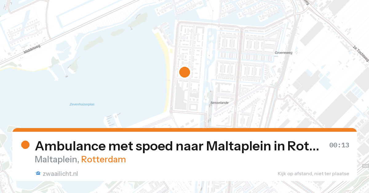 Ambulance met spoed naar Maltaplein in Rotterdam — 6 feb 2026