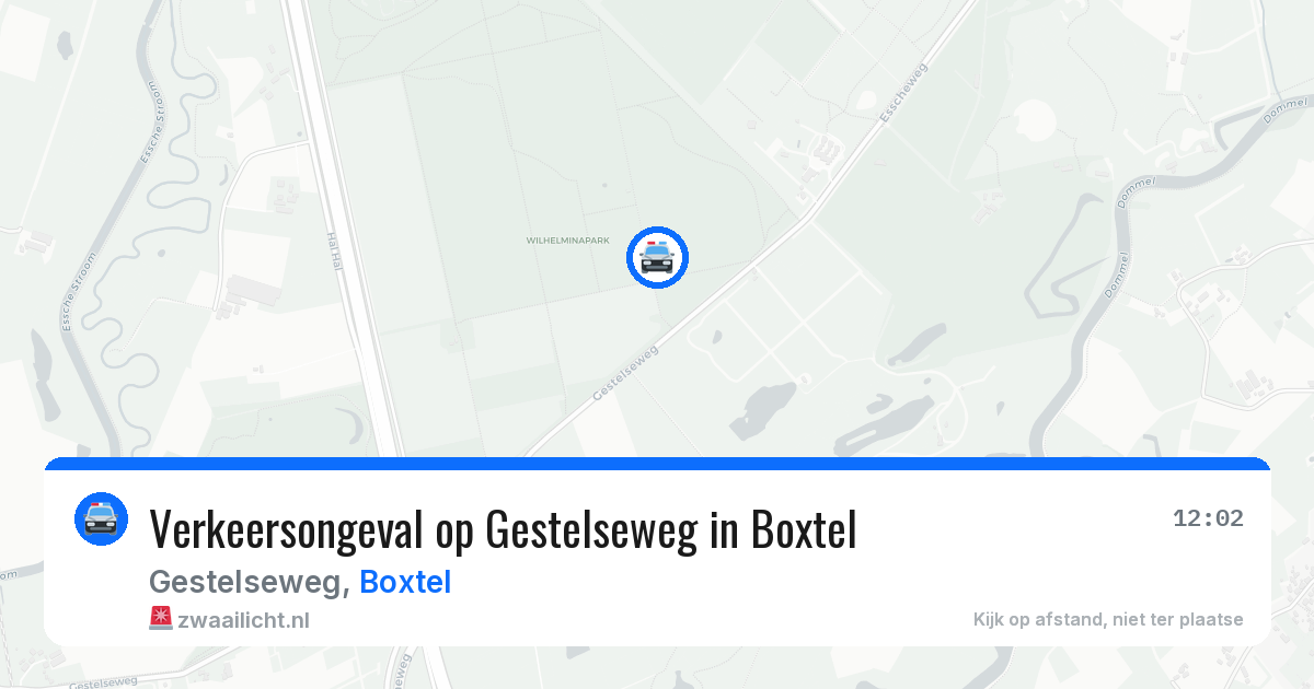 Verkeersongeval op Gestelseweg in Boxtel — 3 apr 2026