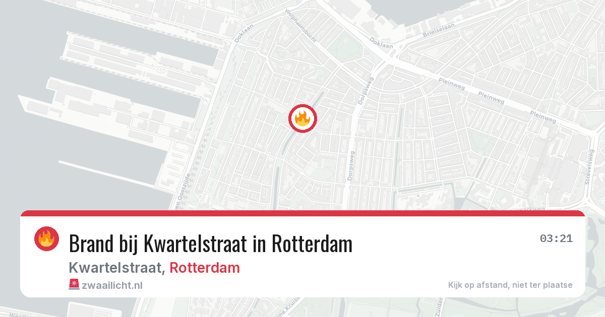 Brand bij Kwartelstraat in Rotterdam — 8 jun 2026