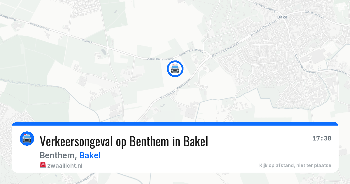 Verkeersongeval op Benthem in Bakel — 2 apr 2026