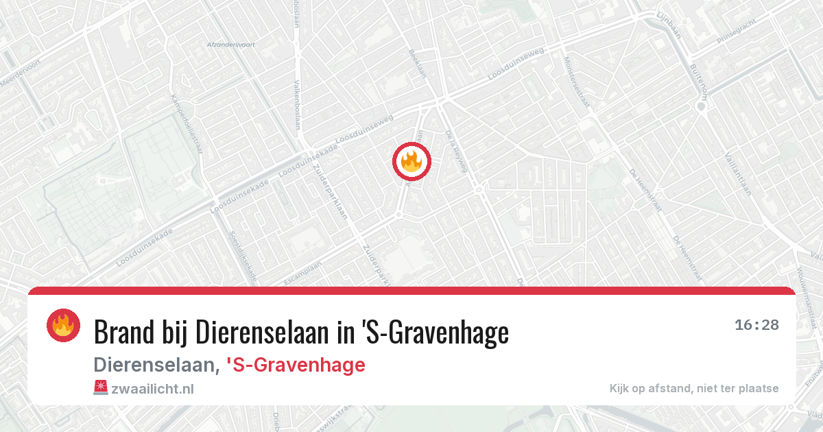 Brand bij Dierenselaan in 'S-Gravenhage — 4 mei 2026