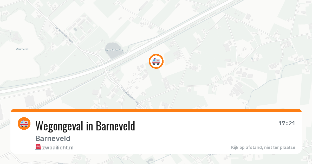 Wegongeval in Barneveld — 5 aug 2026