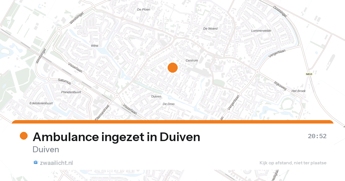 Ambulance ingezet in Duiven — 26 aug 2026