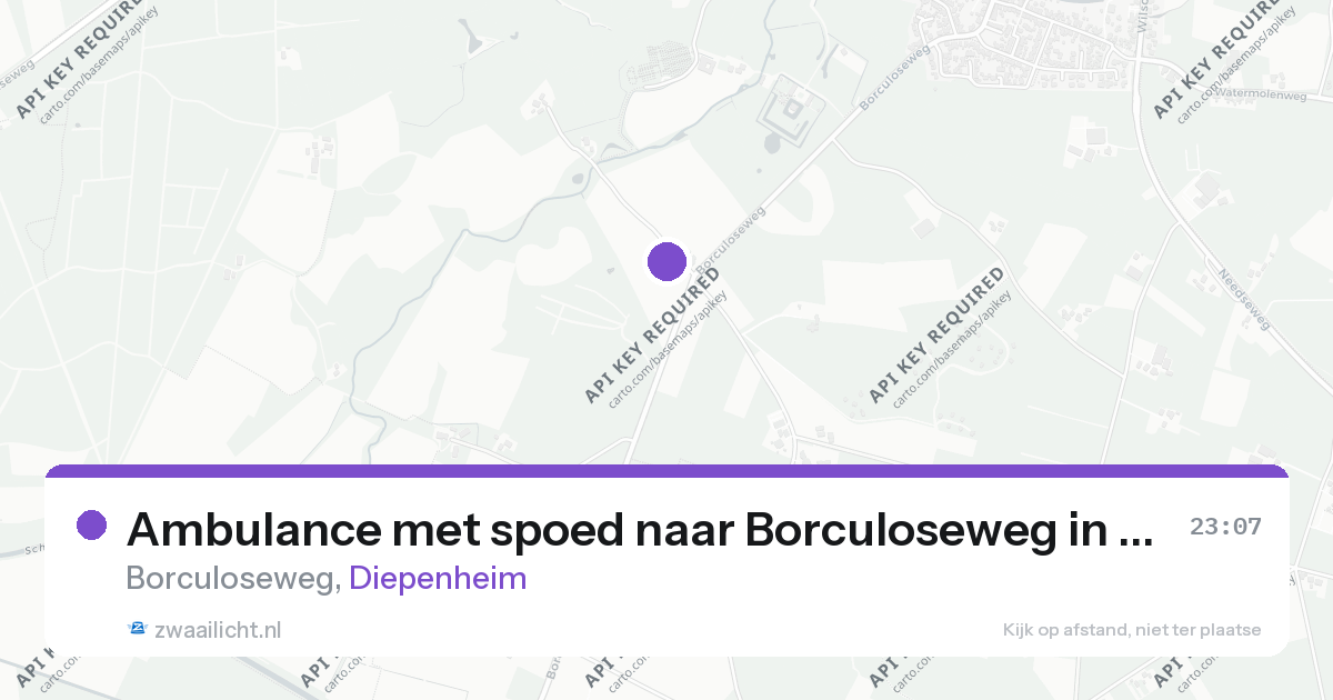 Ambulance met spoed naar Borculoseweg in Diepenheim — 15 aug 2026