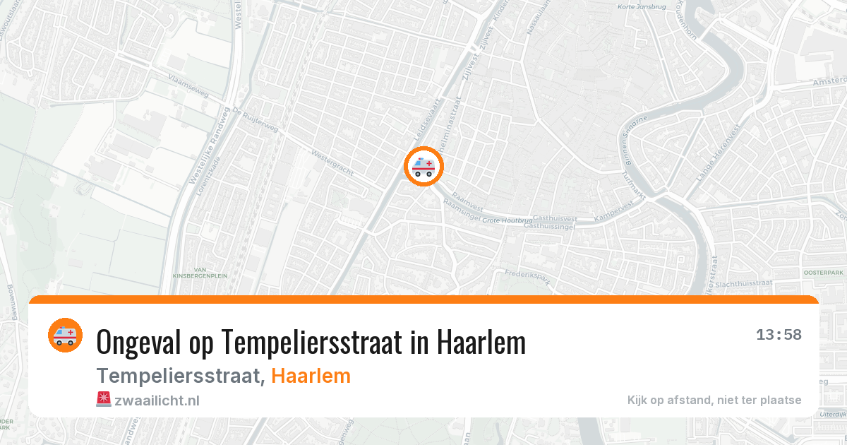 Ongeval op Tempeliersstraat in Haarlem — 5 apr 2026