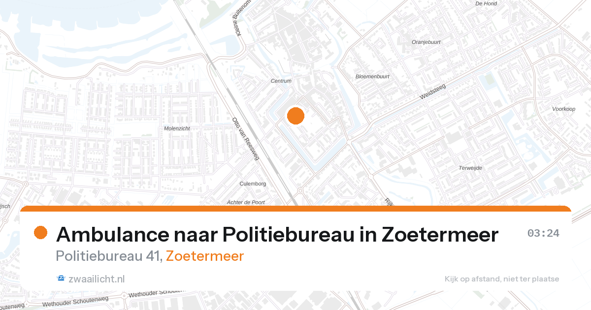 Ambulance naar Politiebureau in Zoetermeer — 1 feb 2026