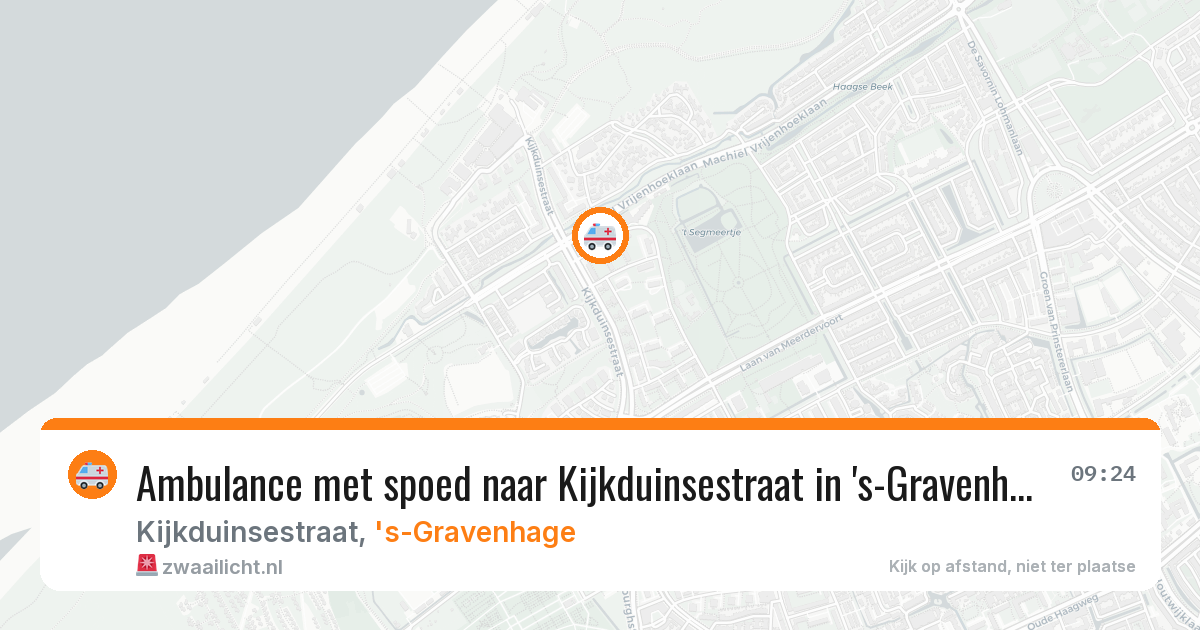 Ambulance met spoed naar Kijkduinsestraat in 's-Gravenhage — 19 mrt 2026