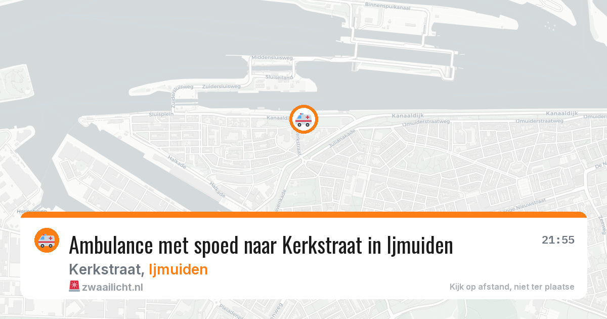 Ambulance met spoed naar Kerkstraat in Ijmuiden — 3 jul 2026