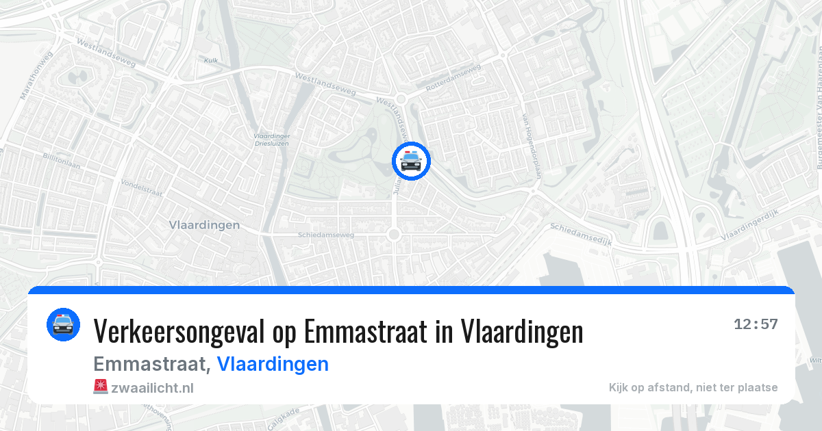Verkeersongeval op Emmastraat in Vlaardingen — 29 jun 2026