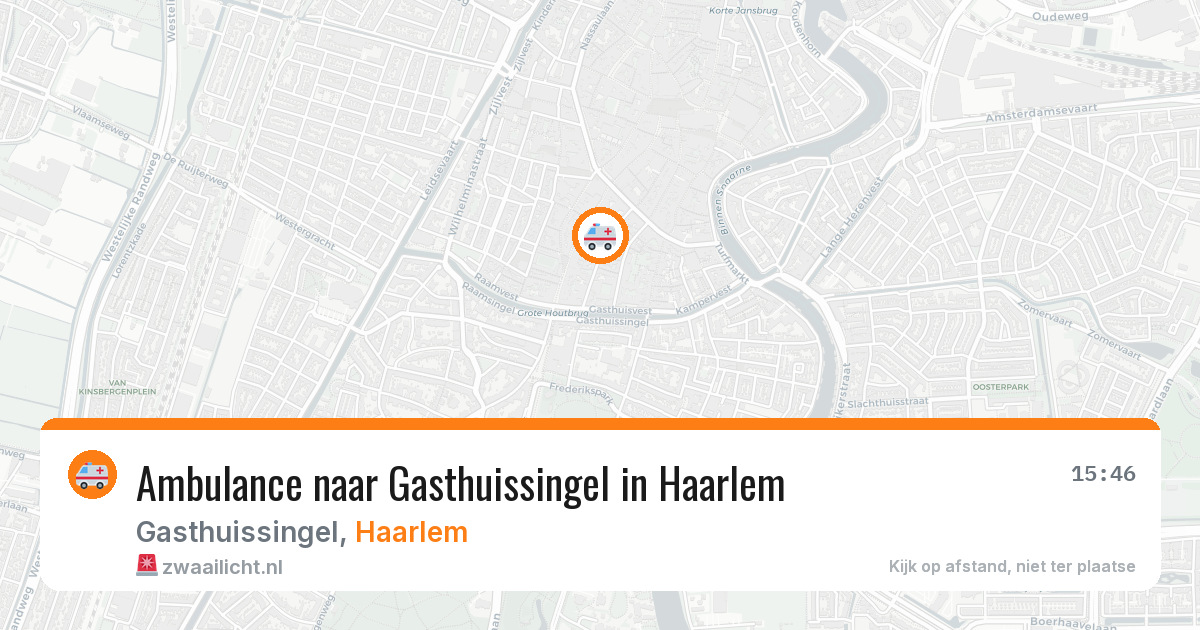 Ambulance naar Gasthuissingel in Haarlem — 3 jun 2026