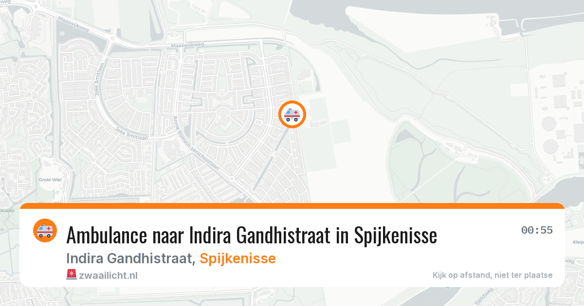 Ambulance naar Indira Gandhistraat in Spijkenisse — 25 jun 2026