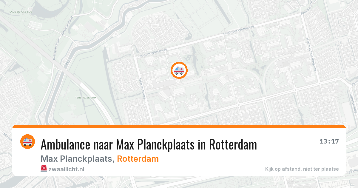 Ambulance naar Max Planckplaats in Rotterdam — 5 jun 2026