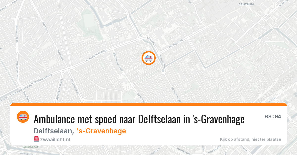 Ambulance met spoed naar Delftselaan in 's-Gravenhage — 7 mei 2026