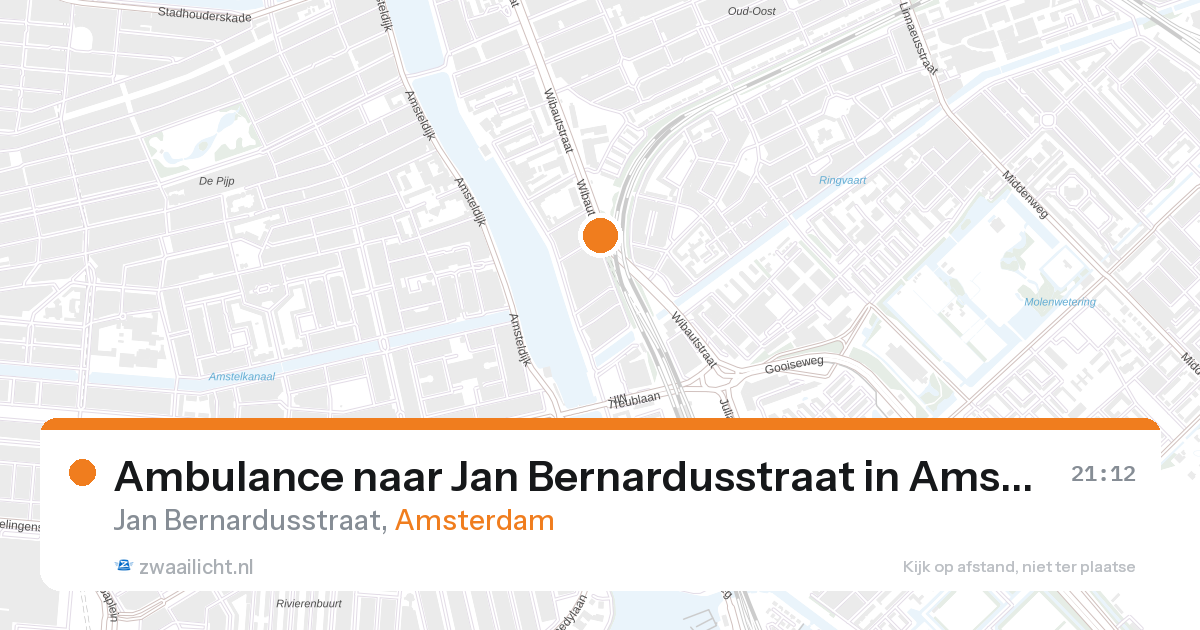 Ambulance naar Jan Bernardusstraat in Amsterdam — 28 aug 2026