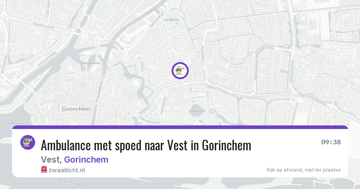 Ambulance met spoed naar Vest in Gorinchem — 4 jul 2026