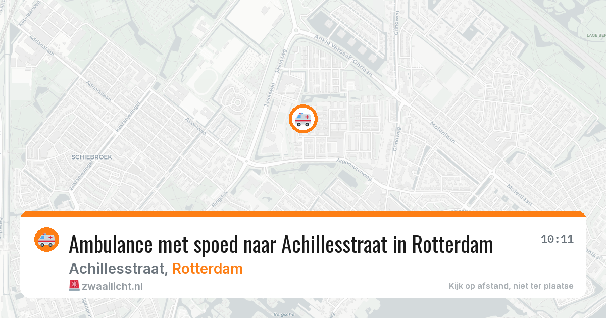 Ambulance met spoed naar Achillesstraat in Rotterdam — 29 jun 2026