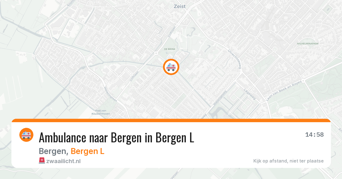 Ambulance naar Bergen in Bergen L — 29 jan 2026