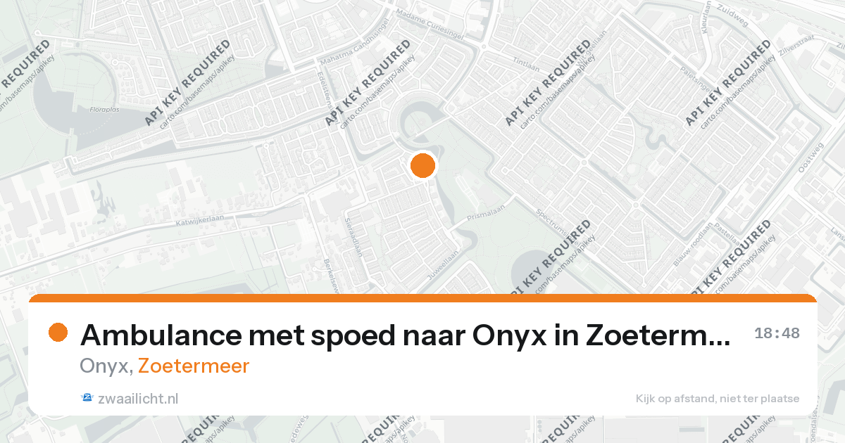 Ambulance met spoed naar Onyx in Zoetermeer — 26 aug 2026