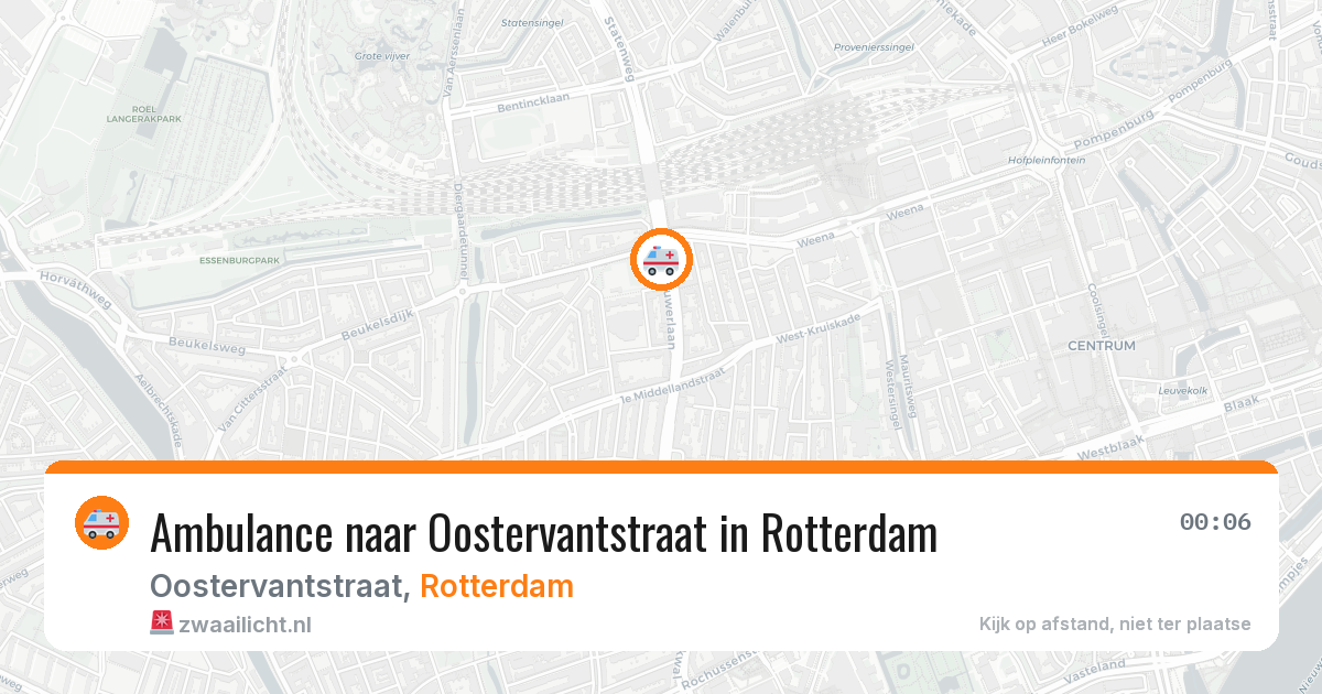 Ambulance naar Oostervantstraat in Rotterdam — 24 apr 2026